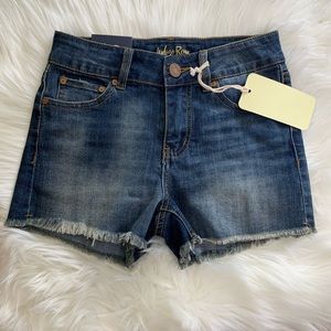Indigo rein junior denim high rise shorts jeans